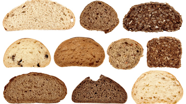 Different kinds of bread