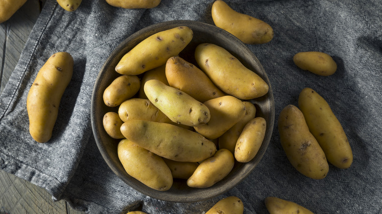 fingerling potatoes in bowl