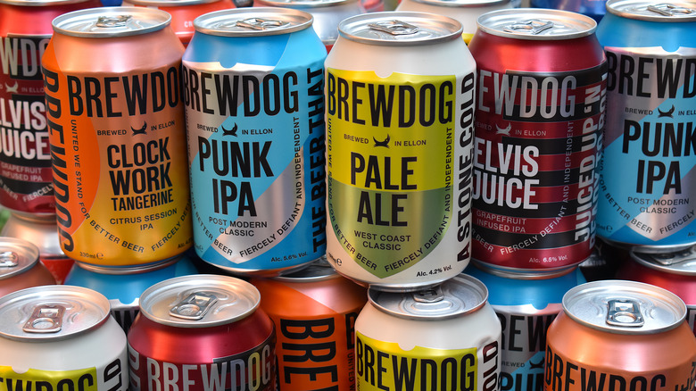 cans of BrewDog beer