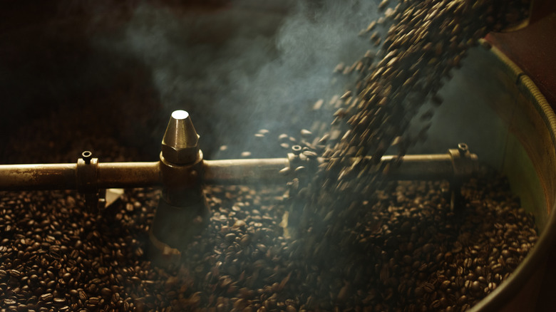 coffee being roasted