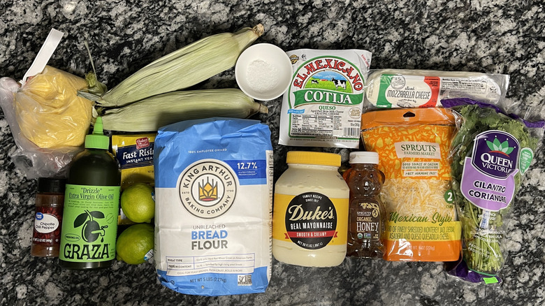 cheesy elote street corn pizza ingredients