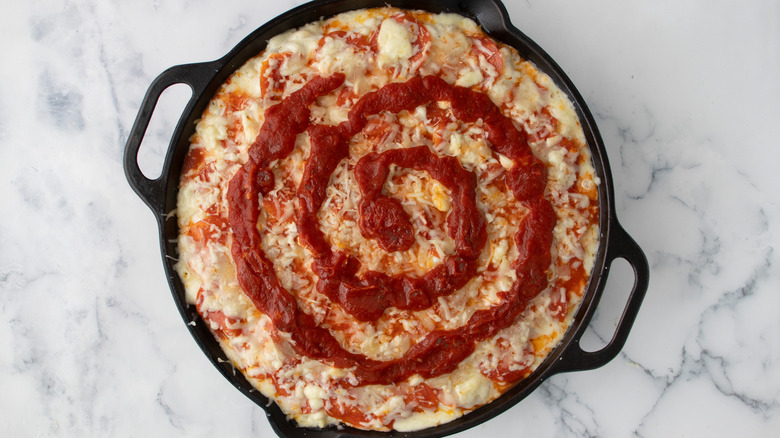 partly baked pizza skillet