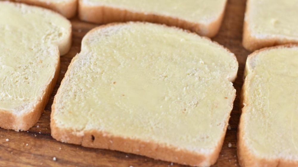 buttered fairy bread resting