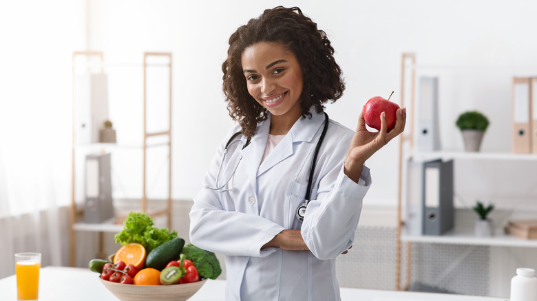 doctor and an apple