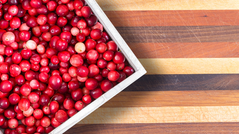 punnet of cranberries