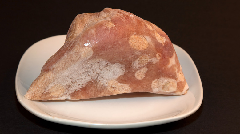 Turkey breast with freezer burn