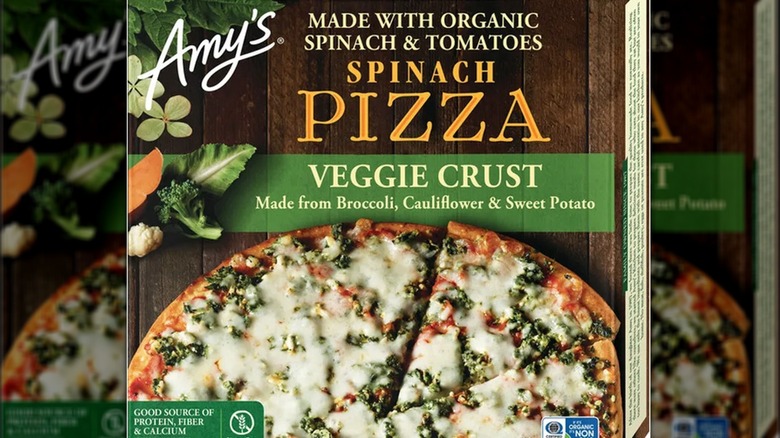 Amy's Kitchen Gluten Free Spinach Veggie Crust Pizza