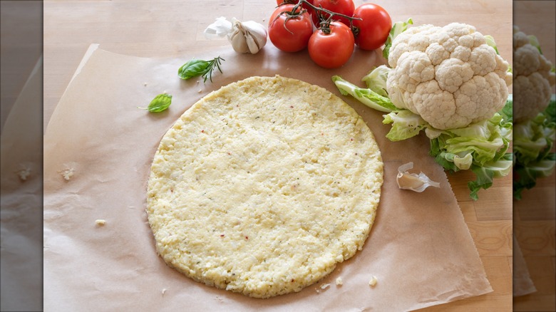 Cauliflower crust pizza