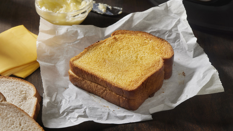 stacked white bread slices