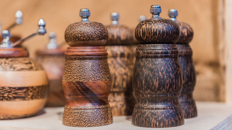 a selection pepper mills