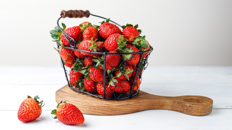 basket of strawberries