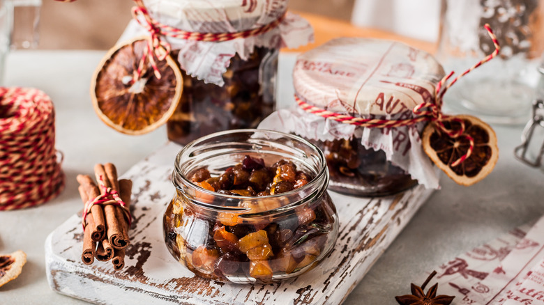 Jars of mincemeat