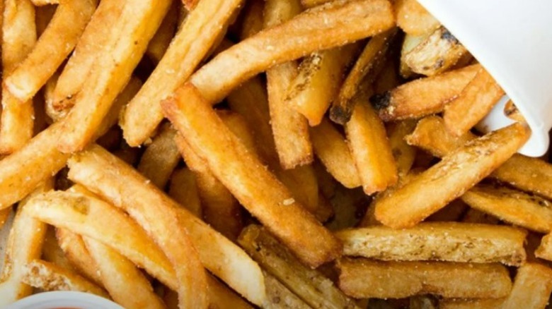 Close up of Five Guys fries