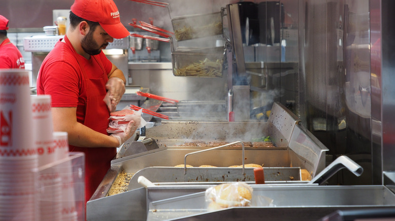 Kitchen at Five Guys