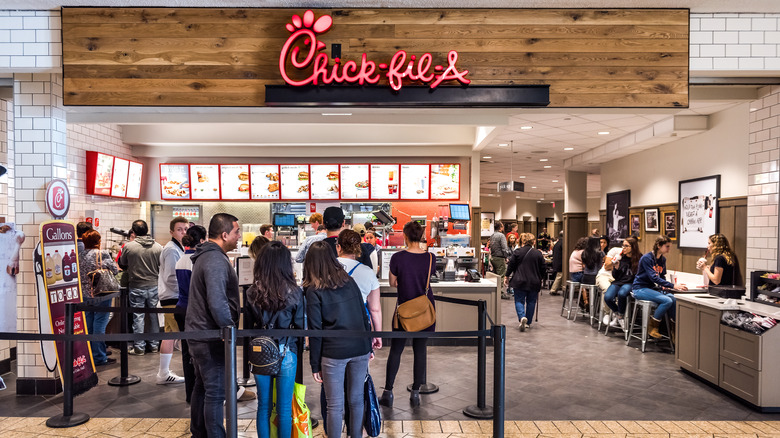 Chick-fil-A counter