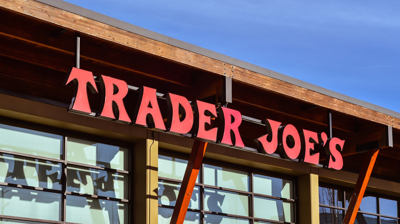 Trader Joe's sign above store