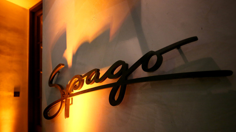 Spago signage