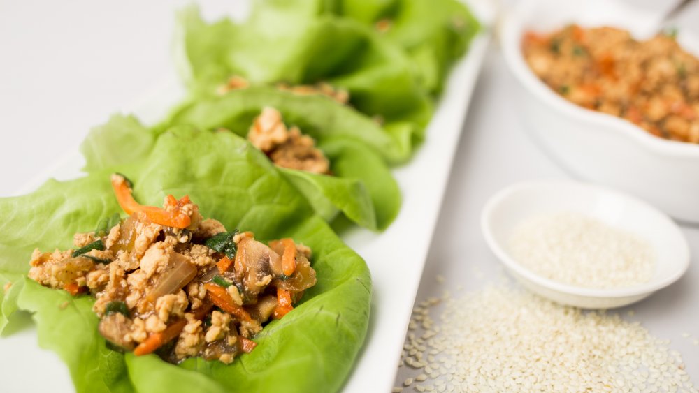 Chicken lettuce wraps