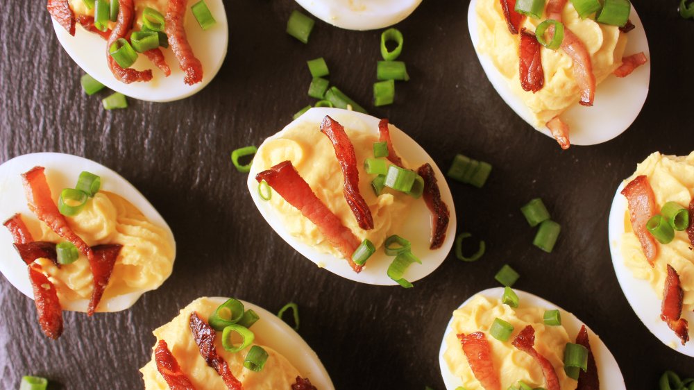 Fancy deviled eggs