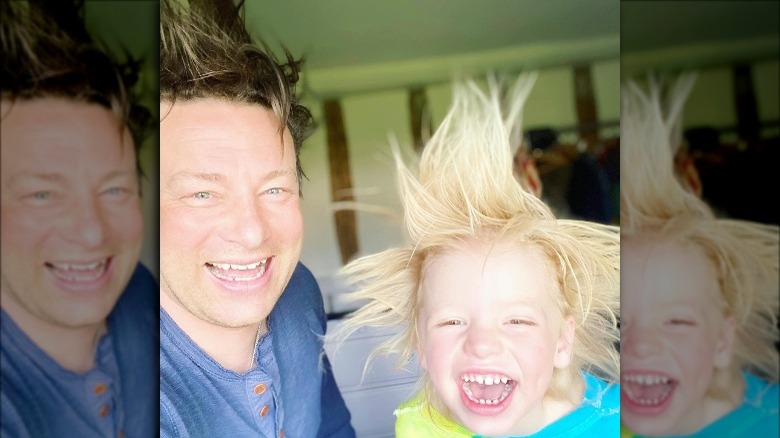 Jamie Oliver and son