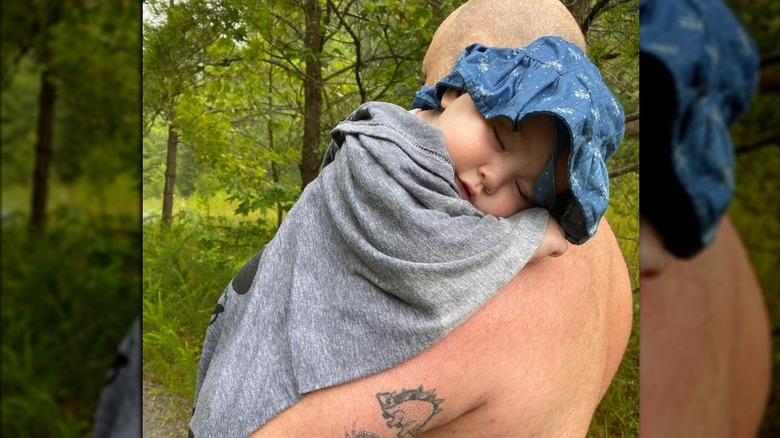 Duff Goldman's daughter, Josephine fast asleep