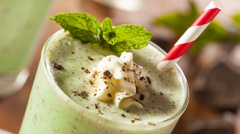 St. Patrick's Day minty shake