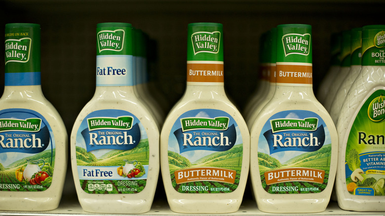 Selection of Hidden Valley ranch