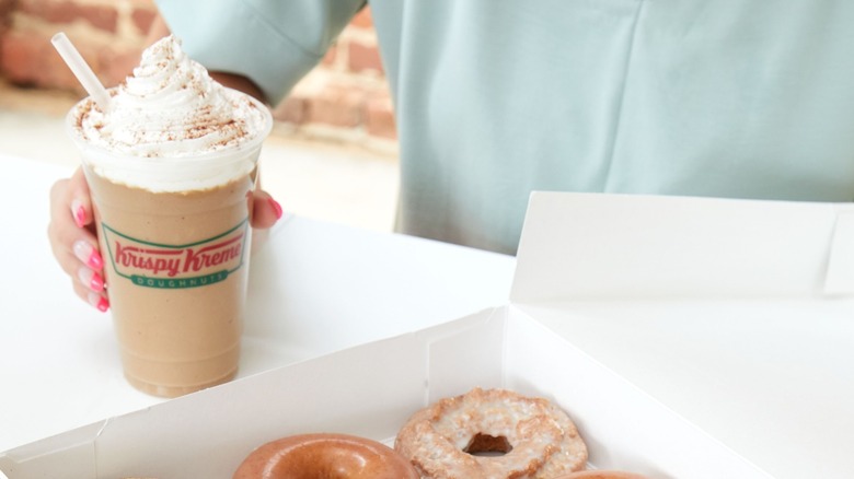 Krispy Kreme pumpkin spiced latte