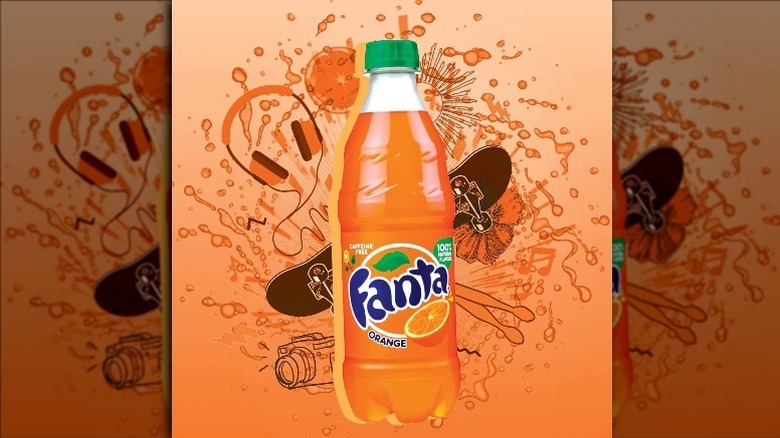 bottle of fanta orange