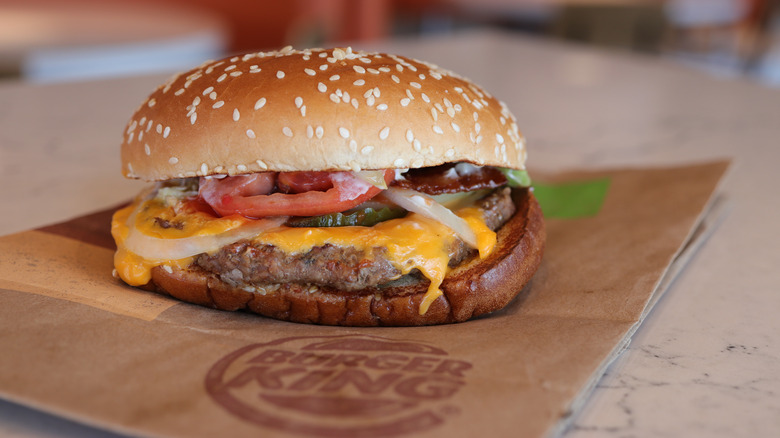 Burger King bacon whopper