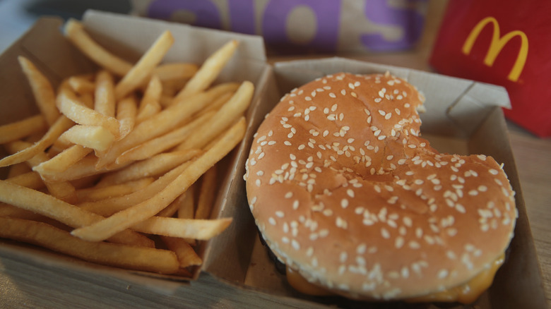 McDonald's quarter pounder with cheese bacon