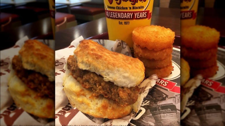 Bojangles steak biscuit