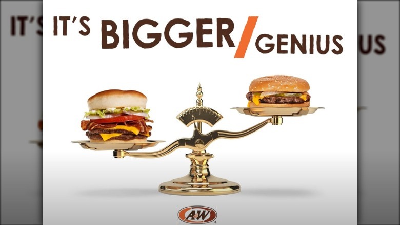 A&W's 1/3-Pound Burger