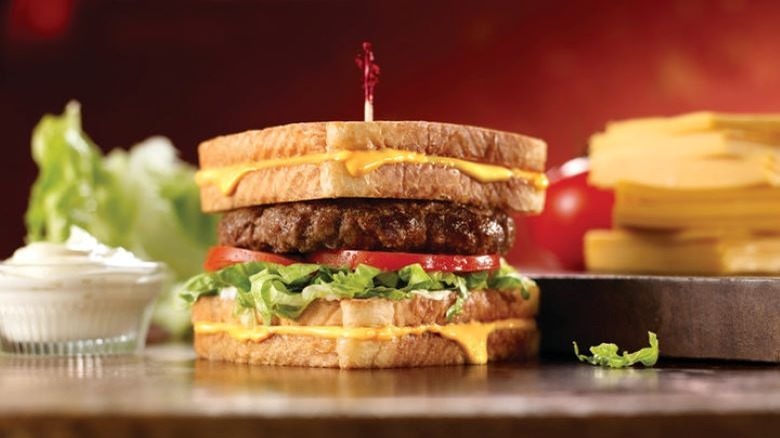 Friendly's Grilled Cheese Burger Melt