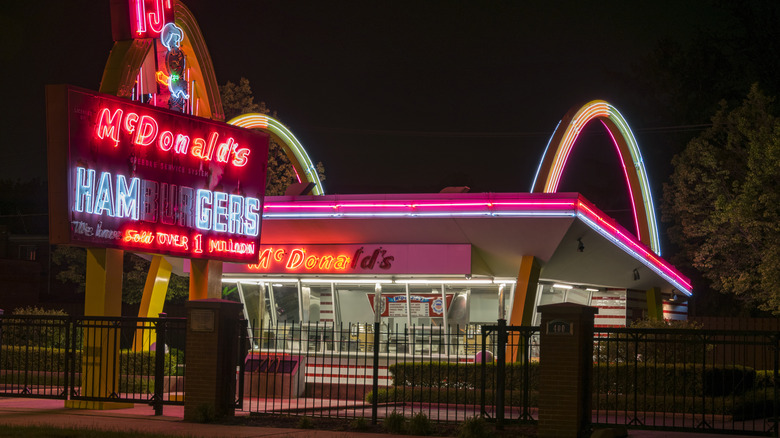 McDonald's location with neon