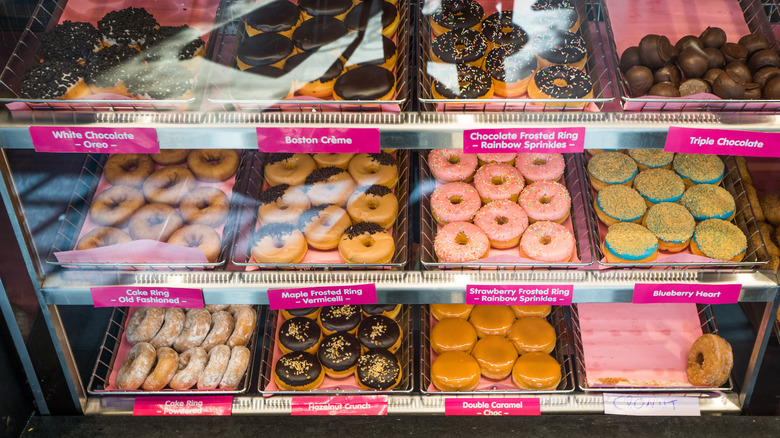 Dunkin' Donuts display case