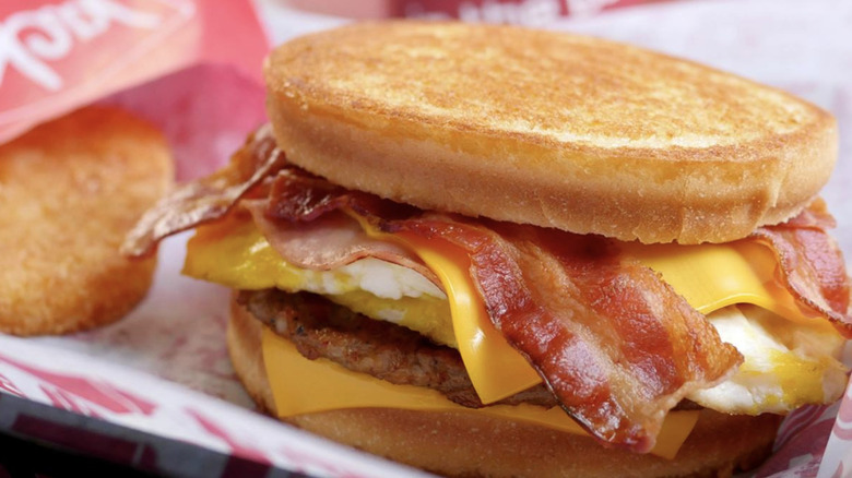 Jack in the Box breakfast sandwich