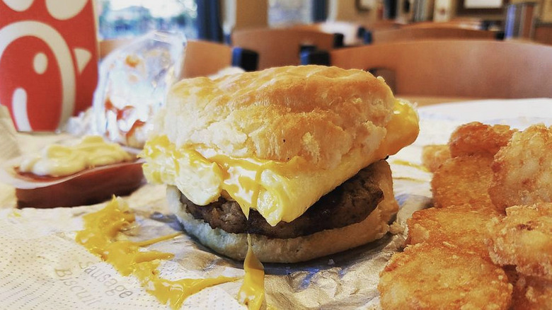 Chick-fil-A sausage biscuit