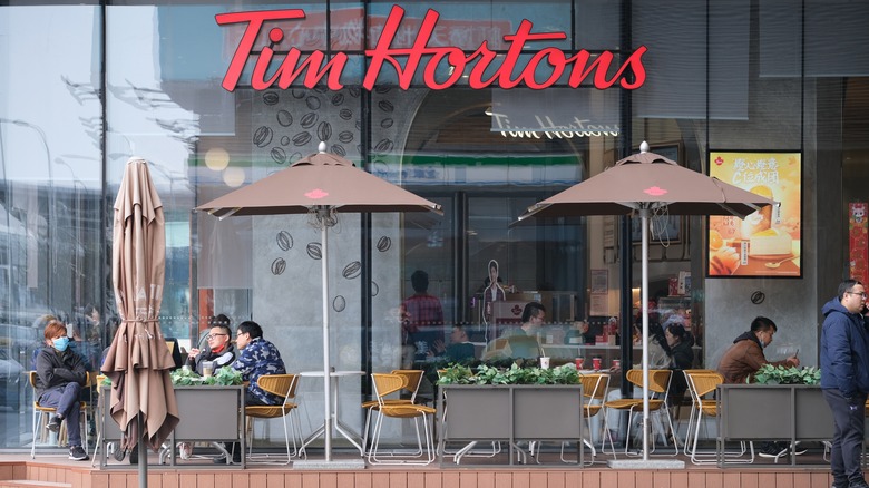 Tim Hortons outlet as seen from outside