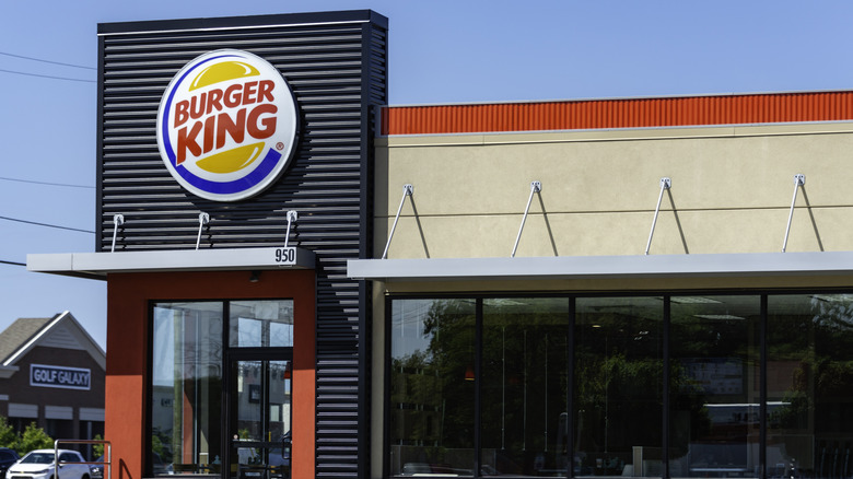 Exterior of Burger King restaurant