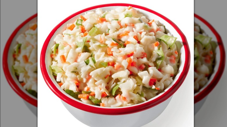 kfc cole slaw in bowl