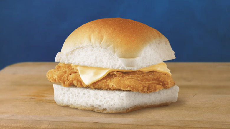 White Castle chicken breast slider