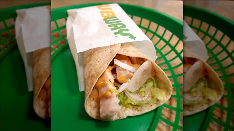 Subway chicken wrap