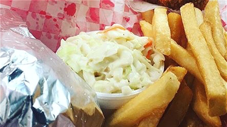 Coleslaw with french fries