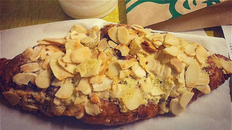 Starbucks almond croissant