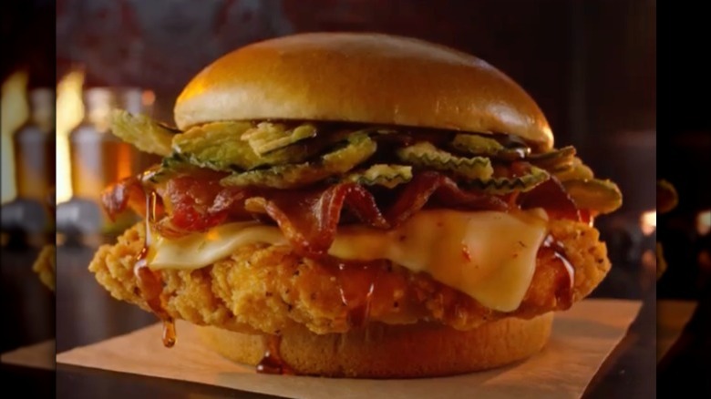 Wendy's Hot Honey Chicken Sandwich