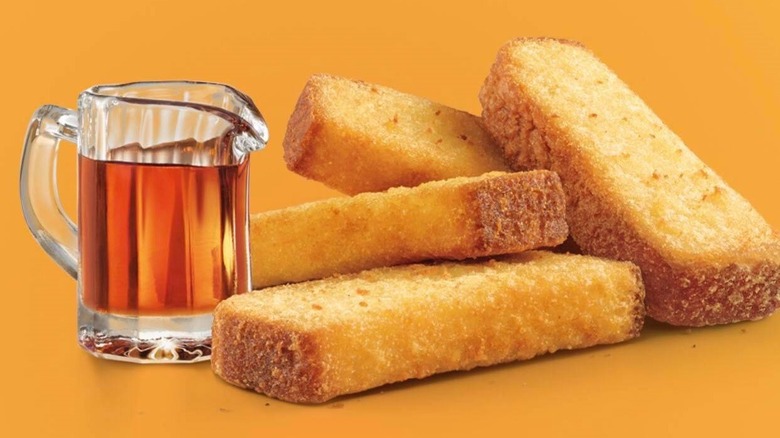 french toast sticks and syrup