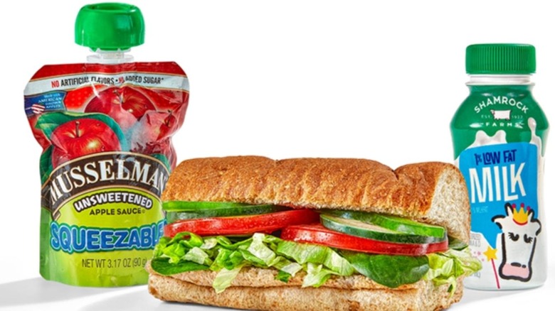 Subway's veggie sub kids' combo