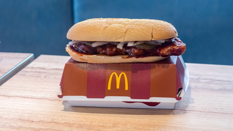 McRib on box 