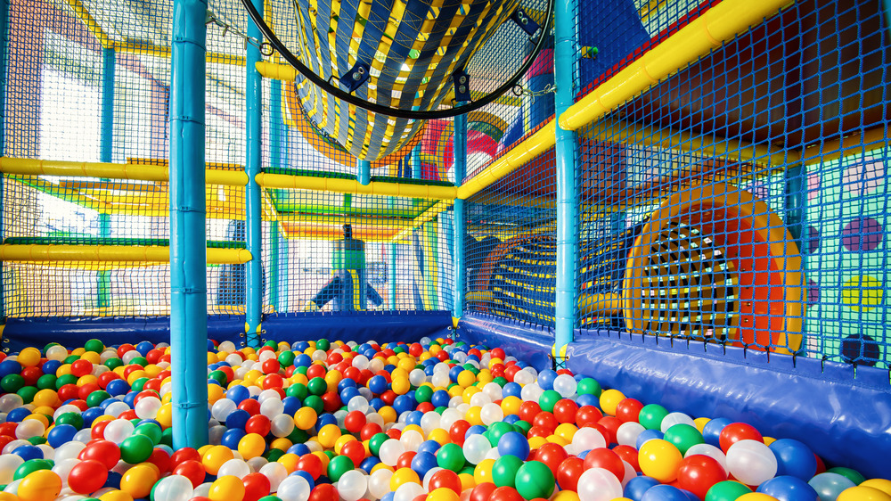 A colorful indoor playground